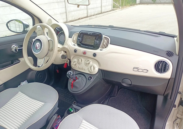 Fiat 500 cena 38900 przebieg: 31000, rok produkcji 2018 z Pleszew małe 191